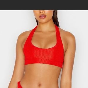 Red frankies bikini top